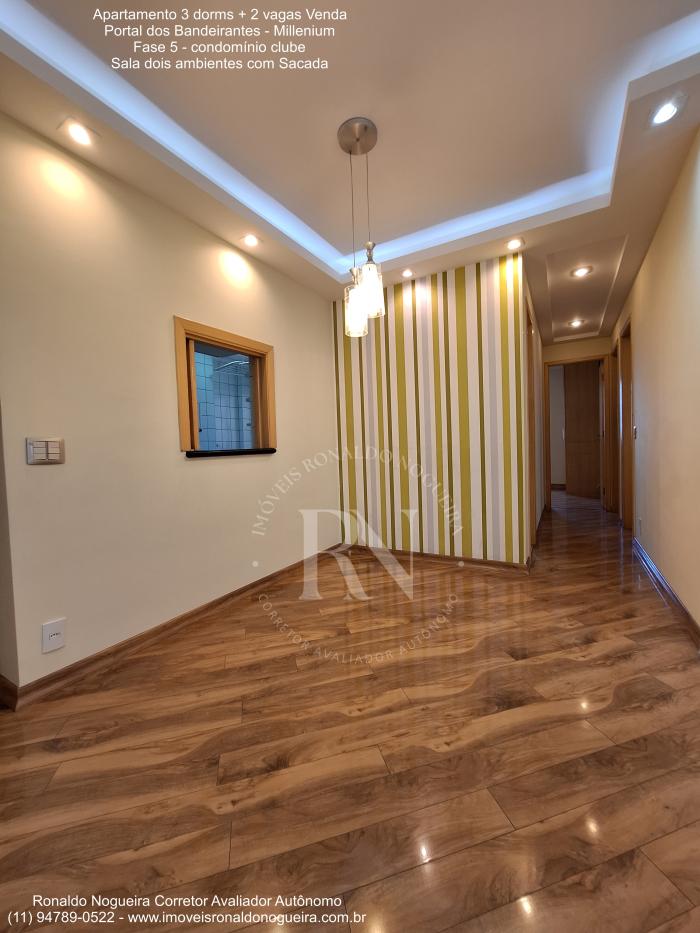 Apartamento 76m² 3 Dormitórios - Millenium Fase 5 - Portal Dos Bandeirantes - Condomínio Clube